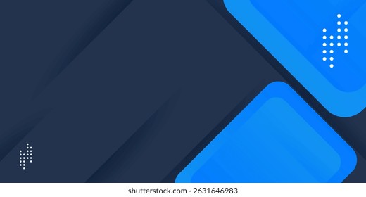 Abstrato triângulo azul e cinza no projeto geométrico de cor escura. papel moderno futurista fundo vetor ilustração