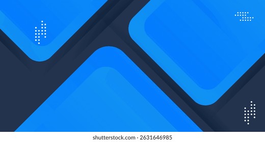Abstrato triângulo azul e cinza no projeto geométrico de cor escura. papel moderno futurista fundo vetor ilustração