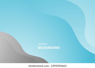 Resumen de fondo de onda azul y gris. ilustración vectorial