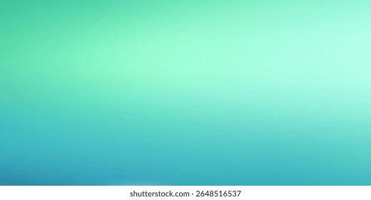 Abstract blue and green background. Blurred turquoise water backdrop. Vector illustration for your graphic design, banner