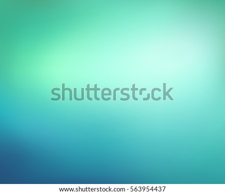 Abstract blue and green background. Blurred turquoise water backdrop. Vector illustration for your graphic design, banner, aqua poster.