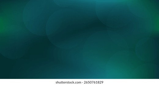 Abstract blue green background created in camera with a macro lens with overlapping bokeh circular shapes soft modern simple good natural