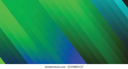 Fondo verde azul Abstractas con líneas oscuras. Ilustración vectorial