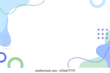 Resumen de diseño de fondo azul y verde