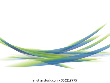 Abstract Blue and Green Background. Greeting Card. Vector