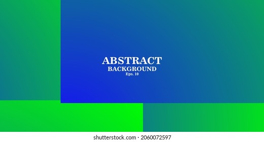 Abstract blue and green background. Nature gradient backdrop. Vector illustration. Ecology concept for your graphic design, banner, or poster.