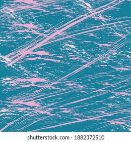 
Abstract blue and green background with pink strokes and splashes, vector stylish background, textured colored background.