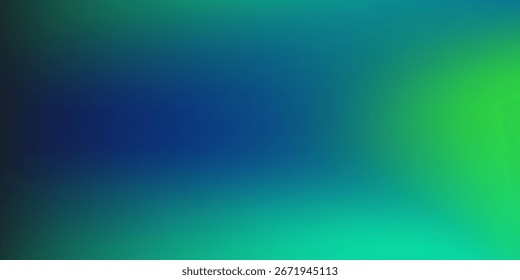 Verde azul abstrato com textura de ruído de gradiente de desfoque. Bom para o fundo.