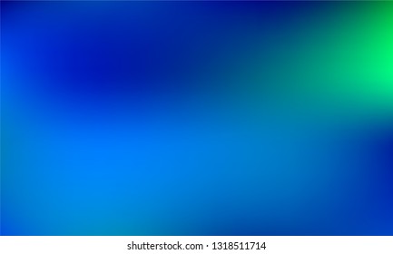 Abstract blue and green blurred gradient mesh background in bright colors. Colorful smooth banner template. Easy editable soft colored vector illustration in EPS10 without transparency.