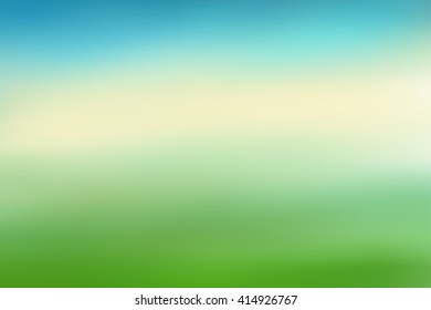 Abstract blue and green blurred vector background. Colorful gradient backdrop for web design or screen wallpaper