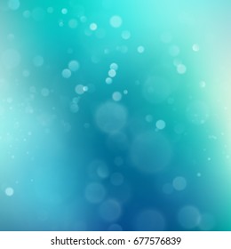 Abstract blue green bokeh background. And also includes EPS 10 vector