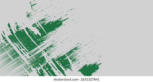Fundo de textura de pincel azul e verde abstrato com meio-tom e efeitos de luz brilhantes. Esporte Fundo com Estilo Grunge. Rascunho e Textura