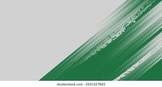 Abstract Blue and Green Brush Texture Background with Halftone and Glowing Light Effects. Sport Background with Grunge Style. Scratch and Texture