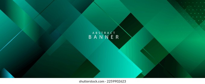 Abstract blue and green color texture geometric modern moving lines design background