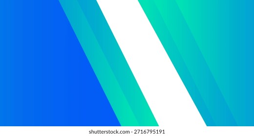Abstract Blue and Green Diagonal Geometric Background with Copy Space
