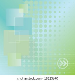 Abstract blue and green doted background
