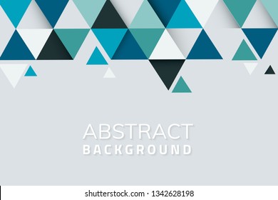 Abstract blue and green geometric background vector