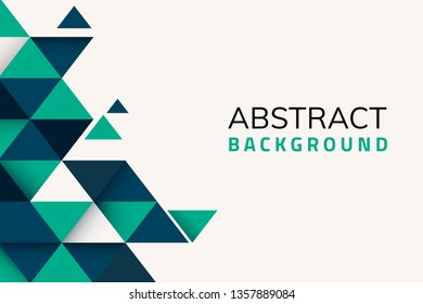 Abstract blue and green geometric background vector