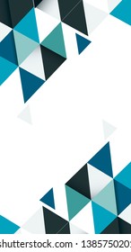 Resumen del vector de fondo geométrico azul y verde