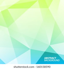 Abstract Blue - Green Geometric Background. Vector Illustration 