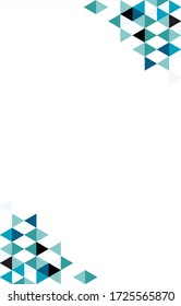 Abstract blue and green geometric background vector