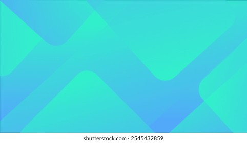 Abstract blue green gradient background with geometric design overlay , vector .