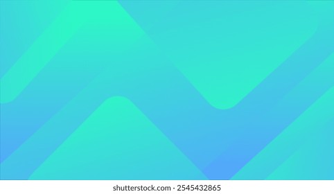 Abstract blue green gradient background with geometric design overlay , vector .
