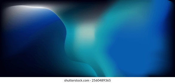 abstract blue green gradient background, business technology digital communication template, ai artificial intelligence illustration element, future banner poster cover pattern creative vector