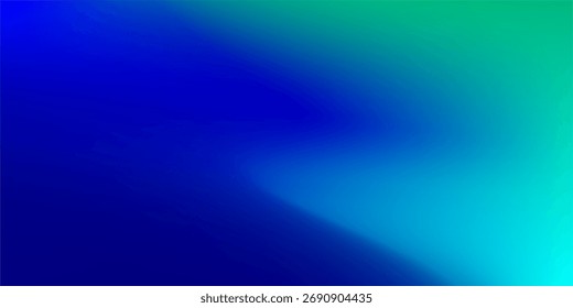 Fundo Abstrato De Gradiente Azul E Verde Com Luz Suave E Humor Calmo