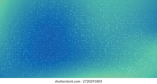 Fundo de gradiente verde azul abstrato com padrão pontilhado para elementos de design técnico e digital