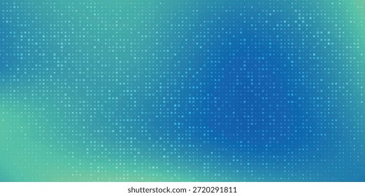 Fundo de gradiente verde azul abstrato com padrão pontilhado para elementos de design digital e técnico eps10