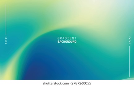 Abstract blue and green gradient background with soft glowing curves and smooth modern lighting effect. Futuristic colorful wallpaper suitable for presentation, banner, poster, branding, wallpaper, and digital design concepts.