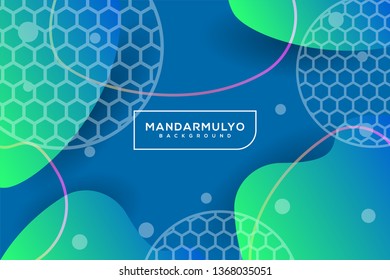 abstract blue green gradient curve swoosh shapes irregular background landing page wallpaper home screen theme vector illustration eps 10 