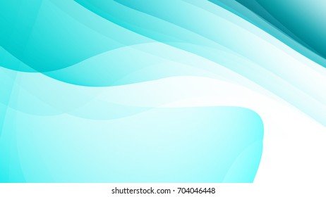 Abstract Blue green gradient curve background