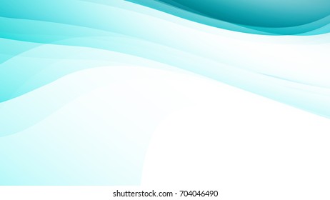 Abstract Blue green gradient curve background
