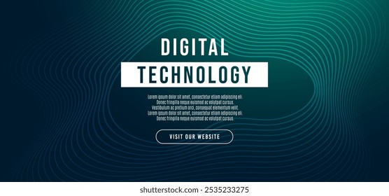 Fondo de conexión de velocidad de tecnología digital de gradiente verde azul Abstractas, información cibernética, comunicación, innovar datos tecnológicos futuros, conexión de red de Internet, Big data de IA, ilustración de piso de pared