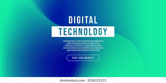 Fondo de conexión de velocidad de tecnología digital de gradiente verde azul Abstractas, información cibernética, comunicación, innovar datos tecnológicos futuros, conexión de red de Internet, Big data de IA, ilustración de piso de pared