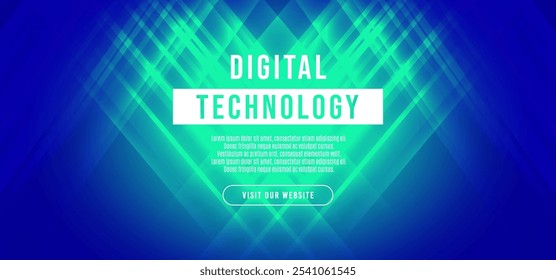Abstract blue green gradient digital technology speed connect background, cyber information, communication, innovate future tech data, internet network connection, Ai big data, wall floor illustration