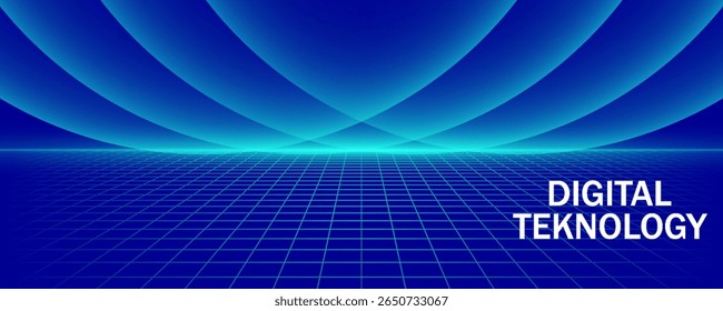 Fondo de conexión de velocidad de tecnología digital de gradiente verde azul Abstractas, información cibernética, comunicación, innovar datos tecnológicos futuros, conexión de red de Internet, Big data de IA, ilustración de piso de pared