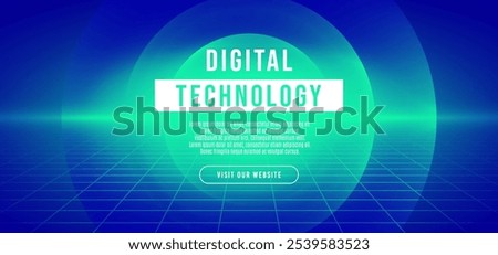 Abstract blue green gradient digital technology speed connect background, cyber information, communication, innovate future tech data, internet network connection, Ai big data, wall floor illustration