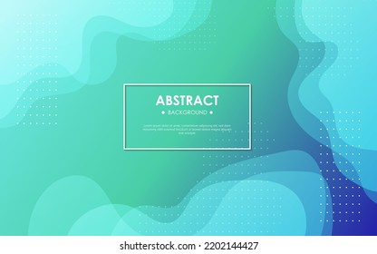 abstract blue green gradient dynamic wavy fluid shape composition background