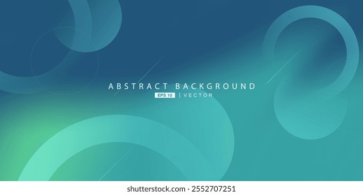 Abstract blue and green gradient shape holographic blurry color with circle pattern on mesh texture background. Eps10 vector