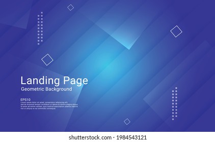 Abstract blue green gradient wavy geometric technology background modern with colorful style gradient color and element. landing page, cover page, banner, poster. Eps10 vector