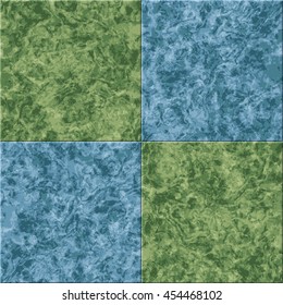 abstract blue green marble seamless texture vector tiled background