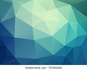 abstract blue green polygonal pattern