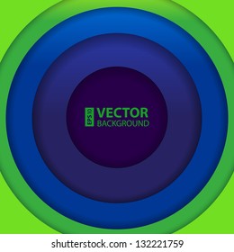 Abstract blue and green round shapes background. RGB EPS 10 vector illustration