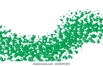 Abstract blue Green Splatter Frame with  White Space