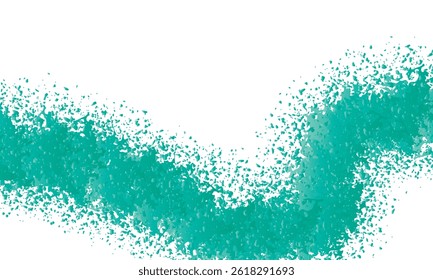 Abstract blue Green Splatter Frame with  White Space