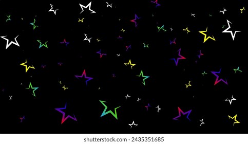 Abstract blue and green starry background. Nature backdrop. Vector illustration.Galaxy concept for your graphic design, banner or poster.