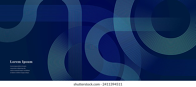 abstract blue green stripe line, geometric circle texture background, futuristic technology, retro styled concept
